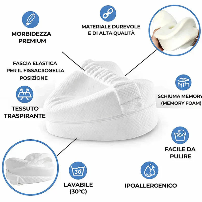 Cuscino Ginocchia Memory Foam Notti Senza Dolore